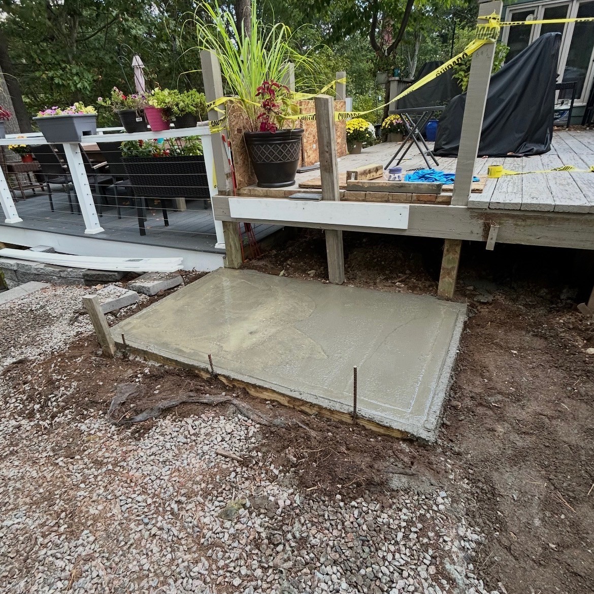 Concrete slab and flat work in Cumberland RI