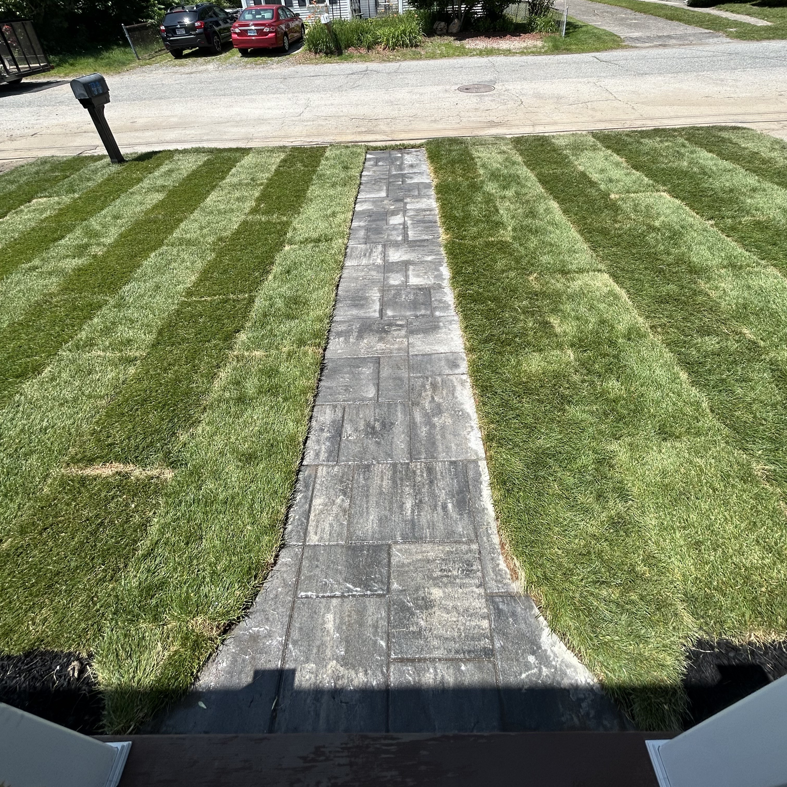 Paver patio installation in Cumberland RI