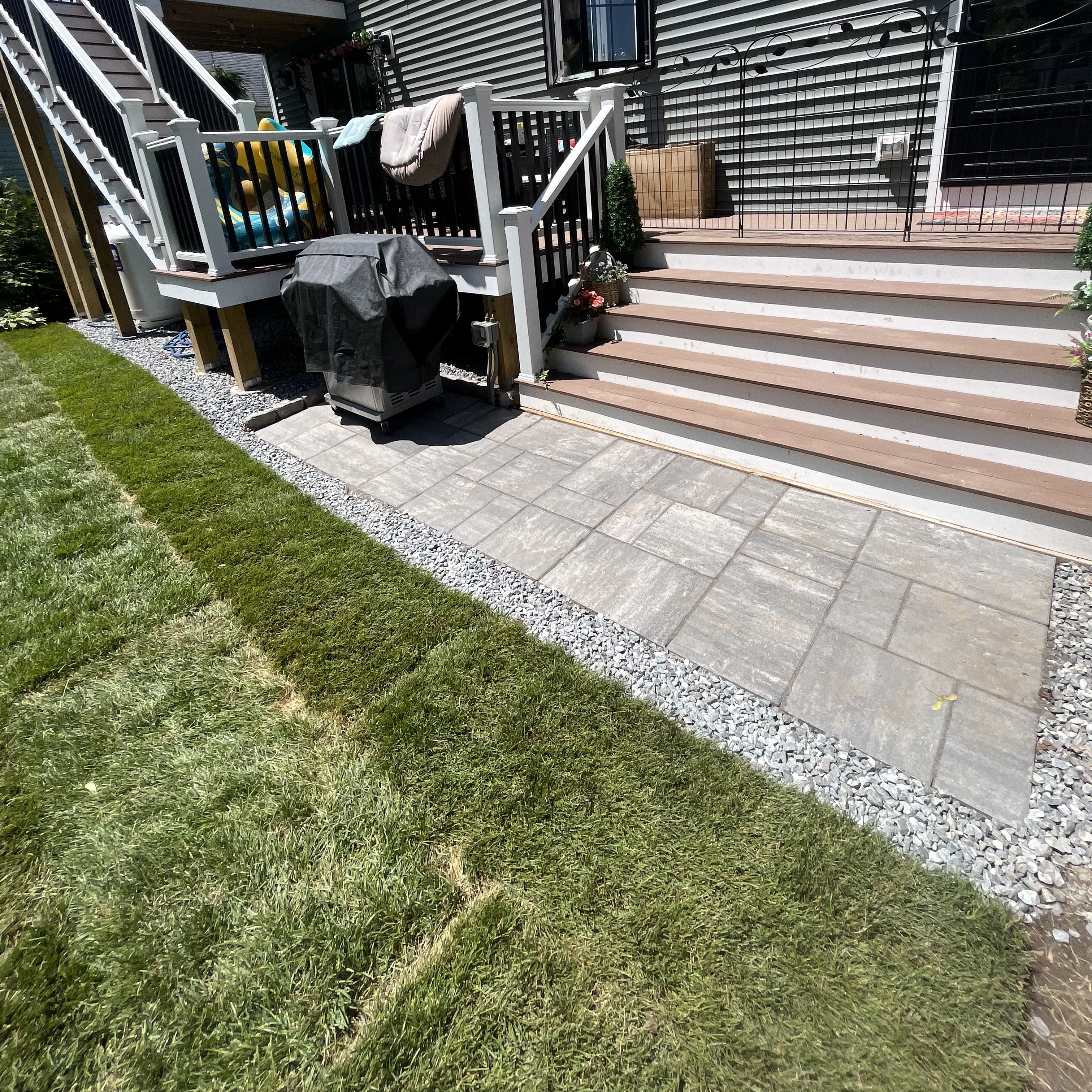 Pool deck hardscape project